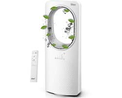 Zilan Torenventilator 50W met LED Display en Afstandsbediening – 60 m³/u – Witte Kolomventilator voor Woonkamer en Slaapkamer