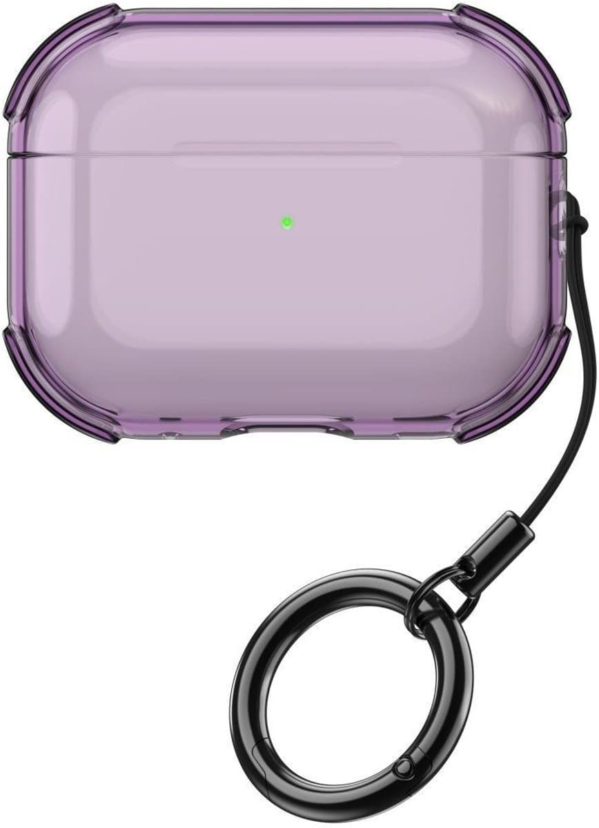 Mobigear Hoesje geschikt voor Apple AirPods Pro 3 Hoesje Flexibel TPU | Mobigear Crystal Clip | Doorzichtig Hoesje AirPods Pro 3 - Transparant — afbeelding 1