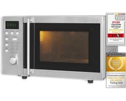 Onderbouw Magnetron - Inbouw Oven - Snel Gerechten Verwarmen - Met Grillfunctie - 20 Liter - Zilverkleurig