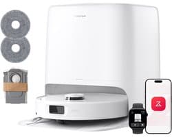Roborock Qrevo 2 Pro Set-Robotstofzuiger-FlexiArm-technologie-25000 Pa-dubbel anti-klitsysteem-Intensieve tapijtreiniging 15 mm Dweilverhoging-Drogen met 45°C hete lucht en zelfreiniging op 75°C-Roborock SmartPlan 3.0-Reactive Tech obstakelvermijding