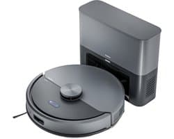 MEDION Robotstofzuiger met afzuigstation en dweilfunctie X22 SW+ (lasernavigatie, 5.000 Pa, 2-in-1, nauwkeurige mapping, no-go zones, meerdere etages, MD 100021) blauw
