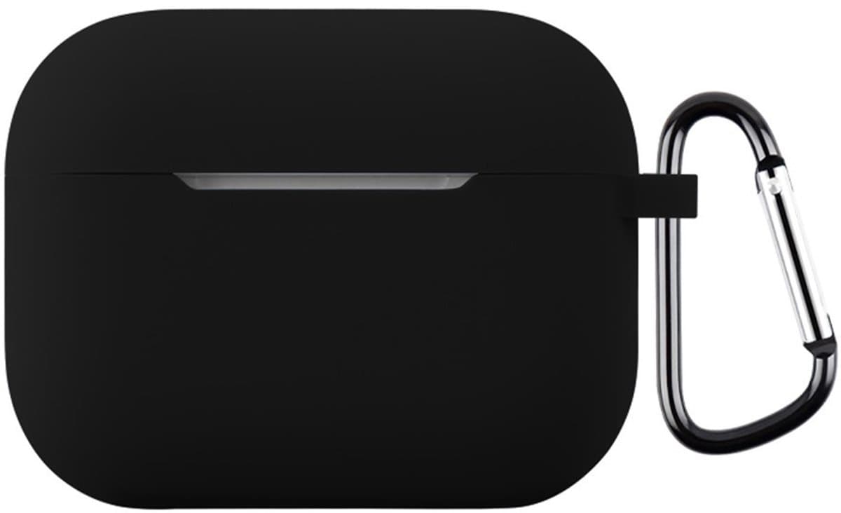 Coverup Hoesje - Geschikt voor AirPods Pro 3 Hoesje - Coverup Siliconen AirPods Case met Sleutelhanger - Zwart — afbeelding 1