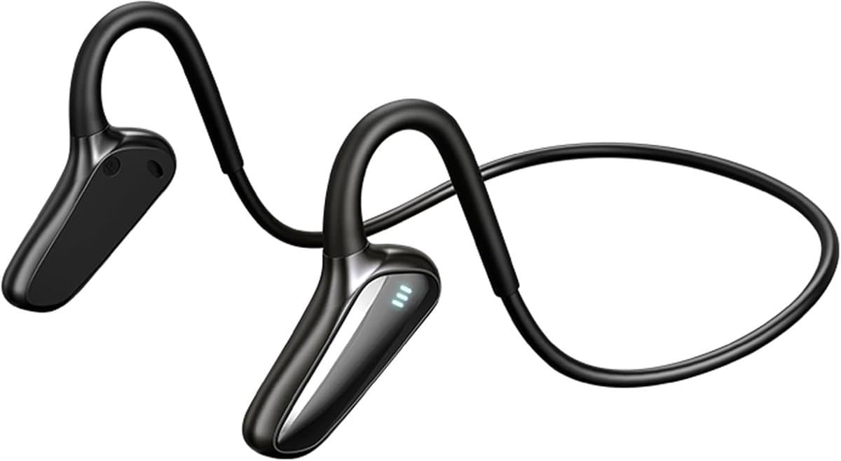 Koptelefoons - Draadloze Bluetooth-headset met botgeleiding Waterdichte oordopjes met microfoon Bluetooth draadloze oorclip Bone Conduction-headset Headset Koptelefoons Inductie-oortelefoons — afbeelding 1