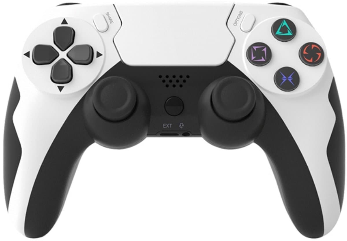 NexZone - Ps4 Controller - Draadloos - geschikt voor PS3 & PS4 - Game Controller - Wit — afbeelding 1