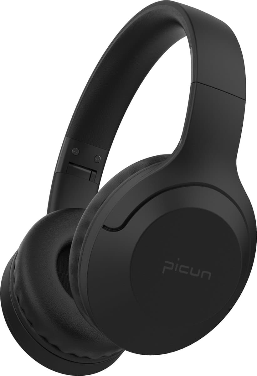 Picun B-01S draadloze koptelefoon/hoofdtelefoon – call pick-up - Ingebouwde HD-microfoon – dual devices connected - zwart — afbeelding 1