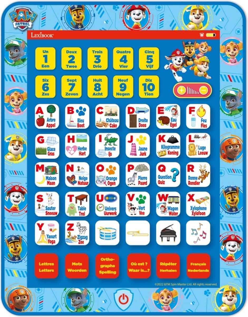 Paw Patrol Tablet Educatief EN/FR — afbeelding 1