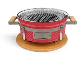CREATE - Ronde barbecue met grill en bakplaat - BBQ KAMADO HIBACHI