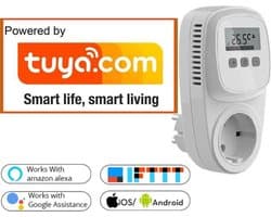 TC500 WIFI GS plugin thermostaat / pompschakelaar, TUYA compatible