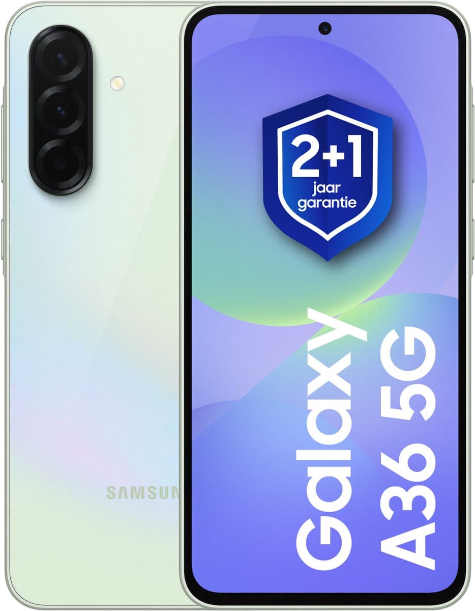 Samsung Galaxy A36 - 5G - 256GB - Awesome Lime + 1 jaar extra garantie — afbeelding 1