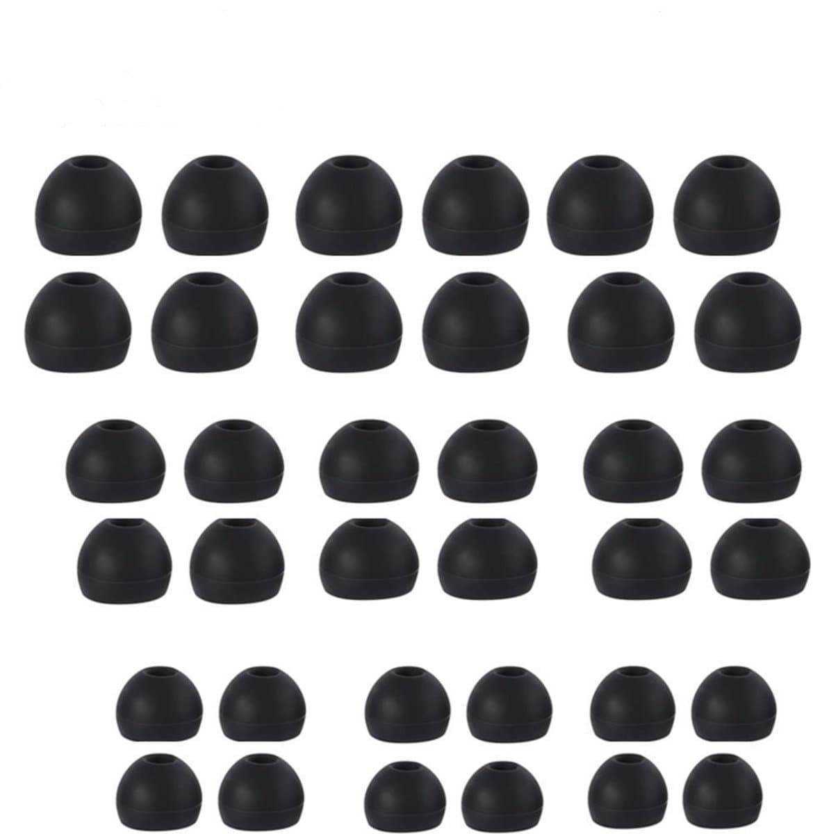 Siliconen oorkussens Geschikt voor in-ear hoofdtelefoons van 4,5-6 mm, 3 maten, 18 paar — afbeelding 1