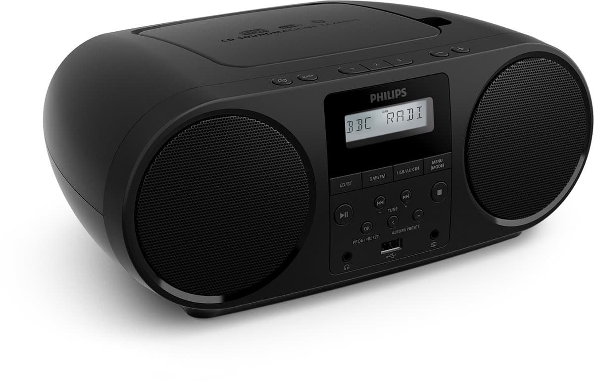 PHILIPS TAZ6000/00 - Multi-source CD-speler CD, DAB+/FM-radio Bluetooth 5.4, Audio-ingang, USB Koptelefoonaansluiting (3,5 mm) — afbeelding 1