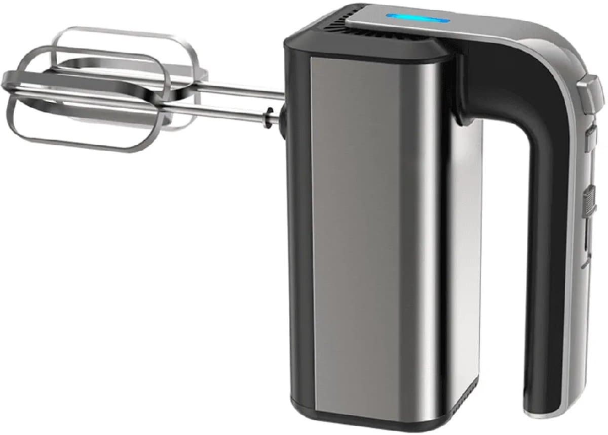 Handmixer met 5 Snelheden – Extra Krachtig 500W – Dubbele Kloppers & Deeghaken – Compacte Keukenmachine – Elektrische Handklopper – Zwart – Incl. Accessoires — afbeelding 1