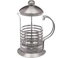 5Five Cafetiere French Press koffiezetter - koffiemaker pers - 800 ml - glas/rvs - Koffiezetapparaat voor verse koffie - 16 x 12 x 22 cm