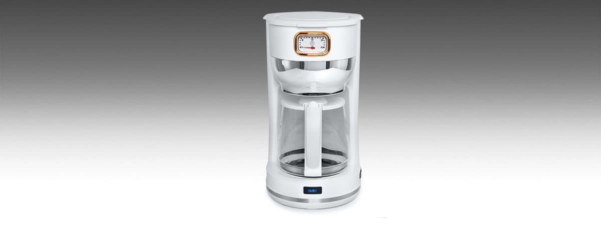 MS-220W - Muse filter-koffiezetapparaat, 1,4 L, wit/messing — afbeelding 1