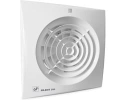 Soler & Palau Silent-200 Badkamer-/Toiletventilator met Timer + Vochtsensor - 230V AC - 16W - 180 m³/h - 33dB - IP45 - SILENT-200CHZ