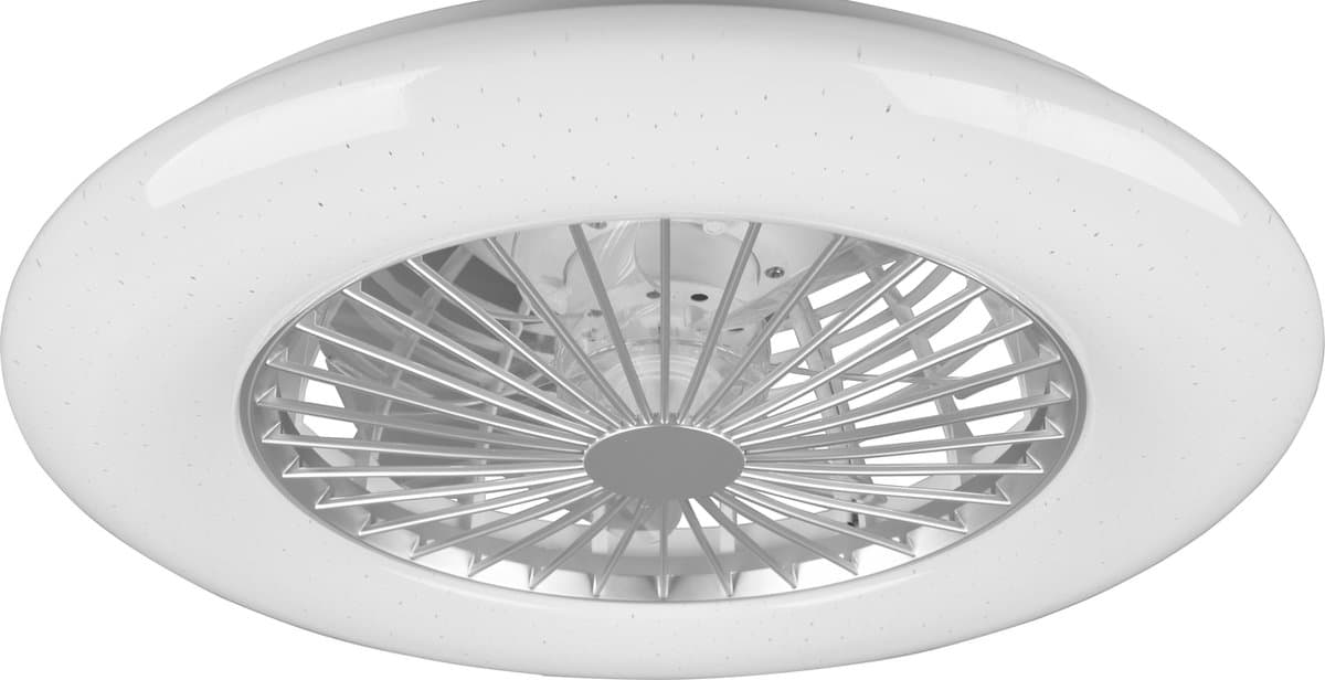 REALITY STRALSUND - Ventilator - Titanium - incl. 1x SMD 30 W - Afstandsbediening - Geintegreerde dimmer - Traploos instelbare lichtkleur - Niet geschikt voor externe dimmer - Geheugenfunctie - 3 snelheidsinstellingen - Zomer- en wintermodus — afbeelding 1