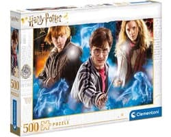 Clementoni - Puzzel - 500 Stukjes - Harry Potter 2 Compact Box - Puzzel Voor Kinderen en Volwassenen