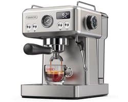 HiBREW H10A Halfautomatische Espressomachine – 19 Bar – Programmeerbaar – Krachtige Stoomfunctie – Thermoblok Verwarmingssysteem