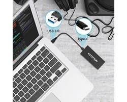 Externe SSD harde schijf 1 TB - Snelle Portable SSD tot 550 MB/s, USB 3.1 Gen2 voor Gaming en Meer