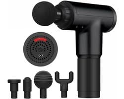 Massage Gun Pro Series - Draadloze Spier Massage Apparaat - Diepe Weefsel Therapie - 6 Intensiteitsstanden - 4 Verwisselbare Opzetstukken - Spierherstel - Pijnverlichting - Fitness - Sport