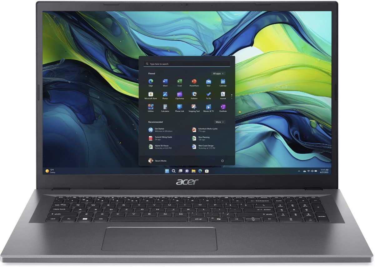 Aspire Go 17 AG17-31P-37K8 - Laptop - 17 inch - Core 3 - 16GB - 1TB SSD - Grijs — afbeelding 1