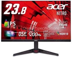 Acer Nitro VG0 (VG240YX1bmiipx) 23,8" Full-HD Gaming Monitor