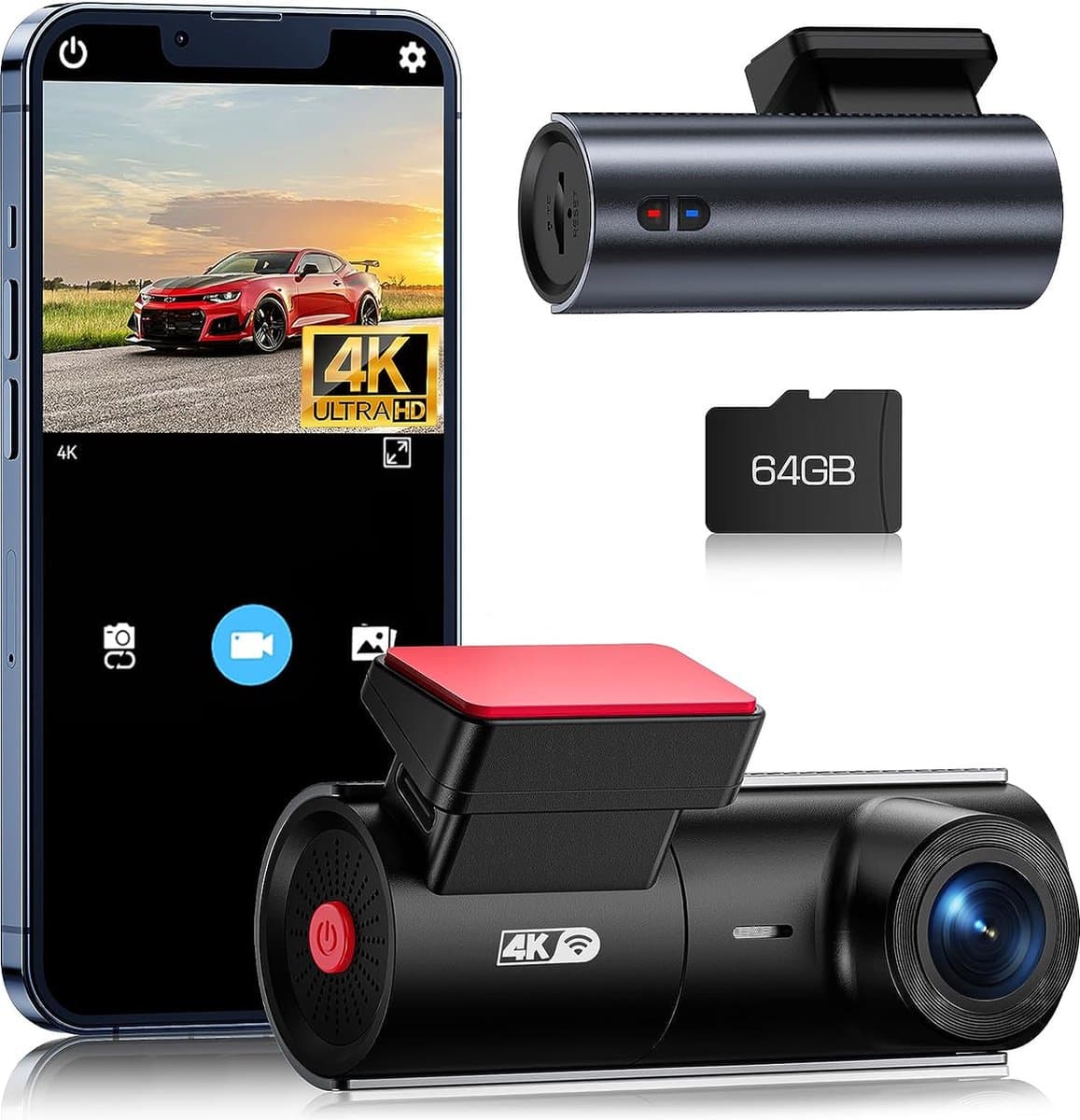 Dual Dashcam - Dashcam Voor en Achter - Auto Camera Dashcam - Dashcam Auto - Dual Dashcam voor Auto — afbeelding 1