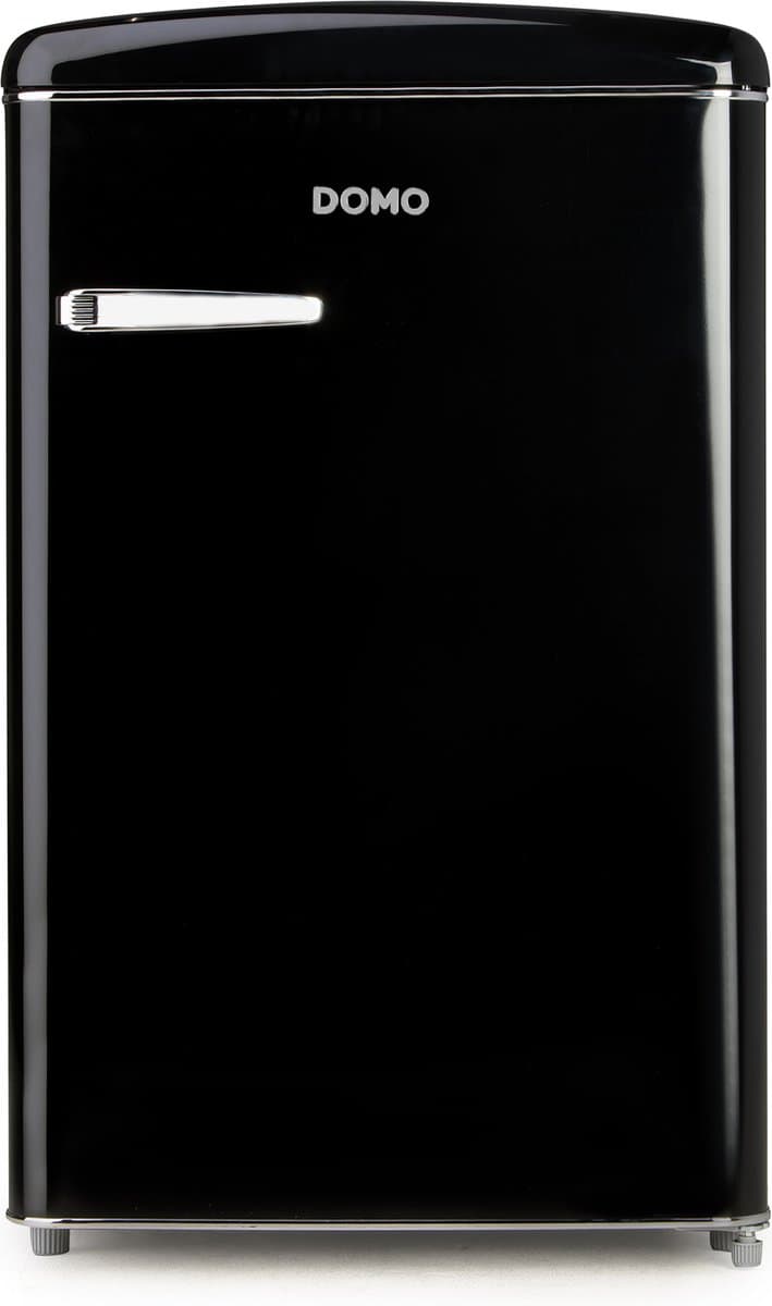 DOMO DO91702R Retro Koelkast - 108 L - Koelkast Tafelmodel - D - Zwart — afbeelding 1