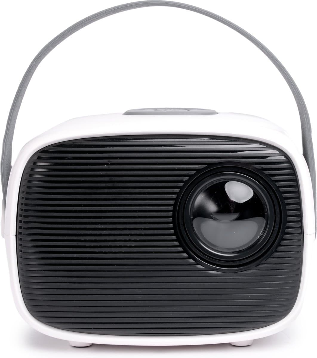 QLT TV Projector – Mini Beamer met LED Lichtbron – Resolutie 800 x 480 Pixels – 16:9 – Projectieafstand 1 tot 4 Meter – Met Afstandsbediening - Wit — afbeelding 1