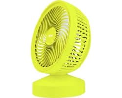 Trust - Ventu - USB Ventilator - Geel - Met powerbank 4400 mAh - Voor op het strand - op vankantie