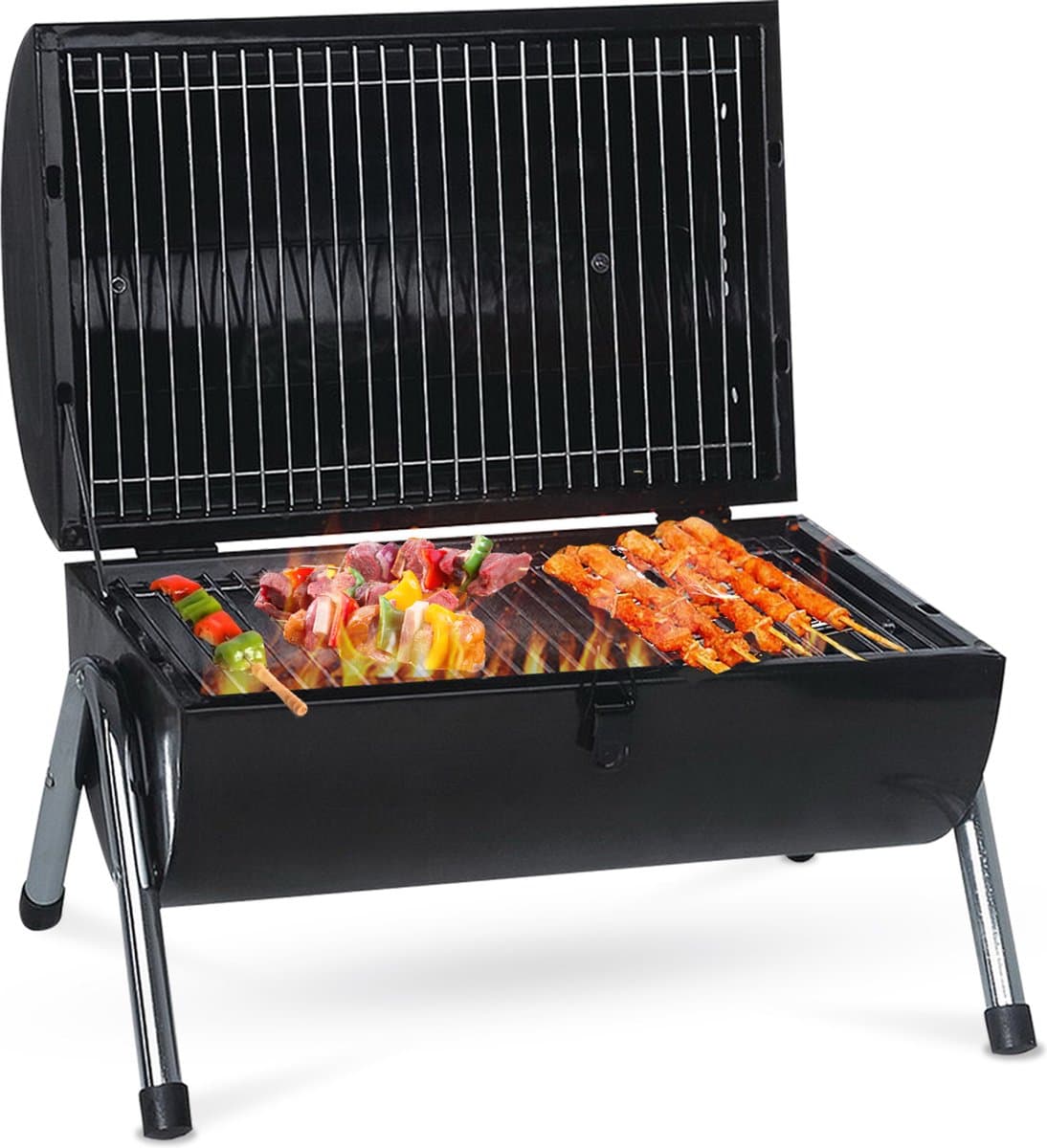 MaxxGarden Houtskool Barbecue - Grilloppervlak (LxB) 38 x 52 cm - Met Dubbel Grill Vlak - Zwart — afbeelding 1