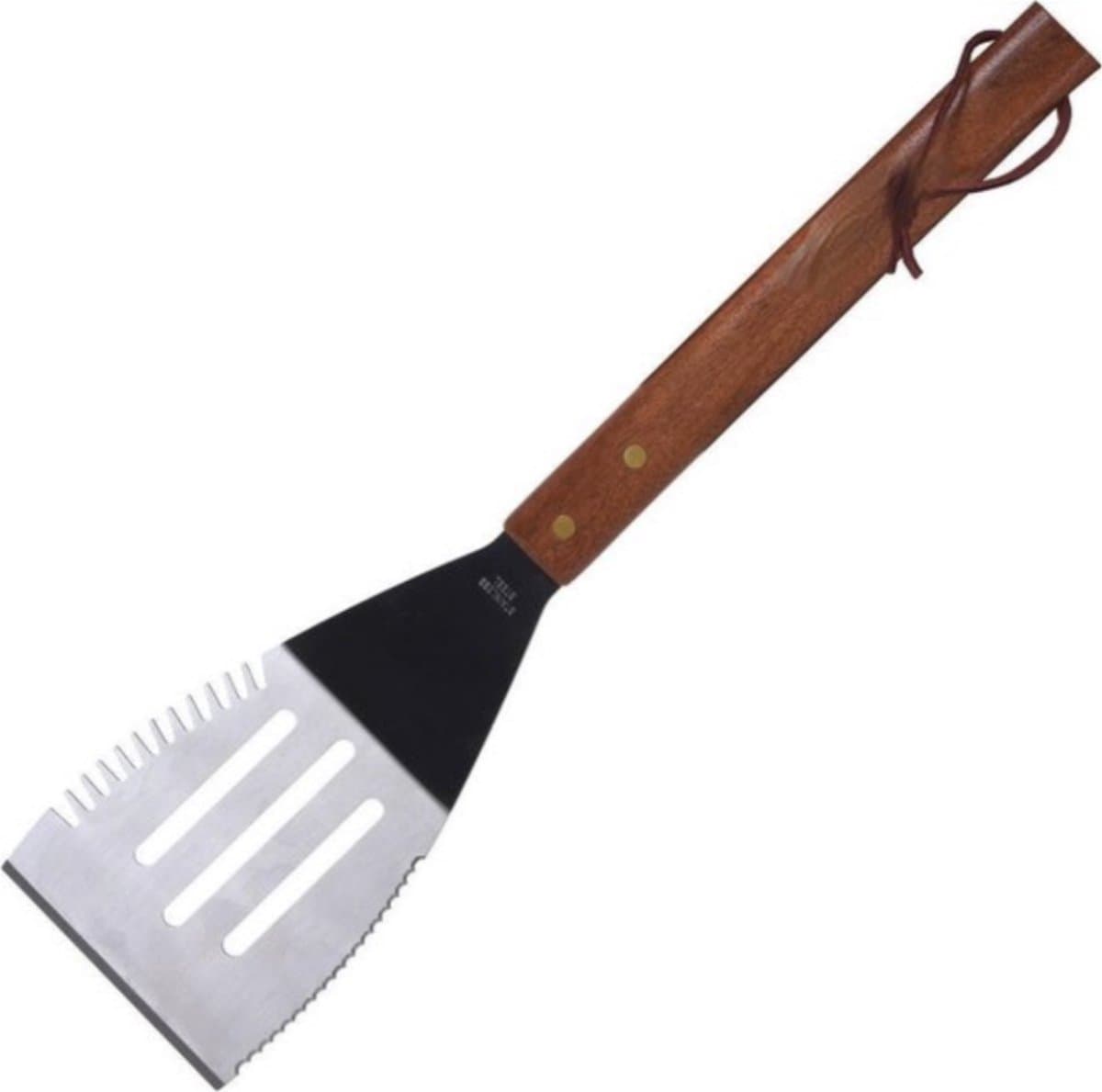Barbecuespatel Met Houten Handvat Zilver/bruin 41 Cm — afbeelding 1