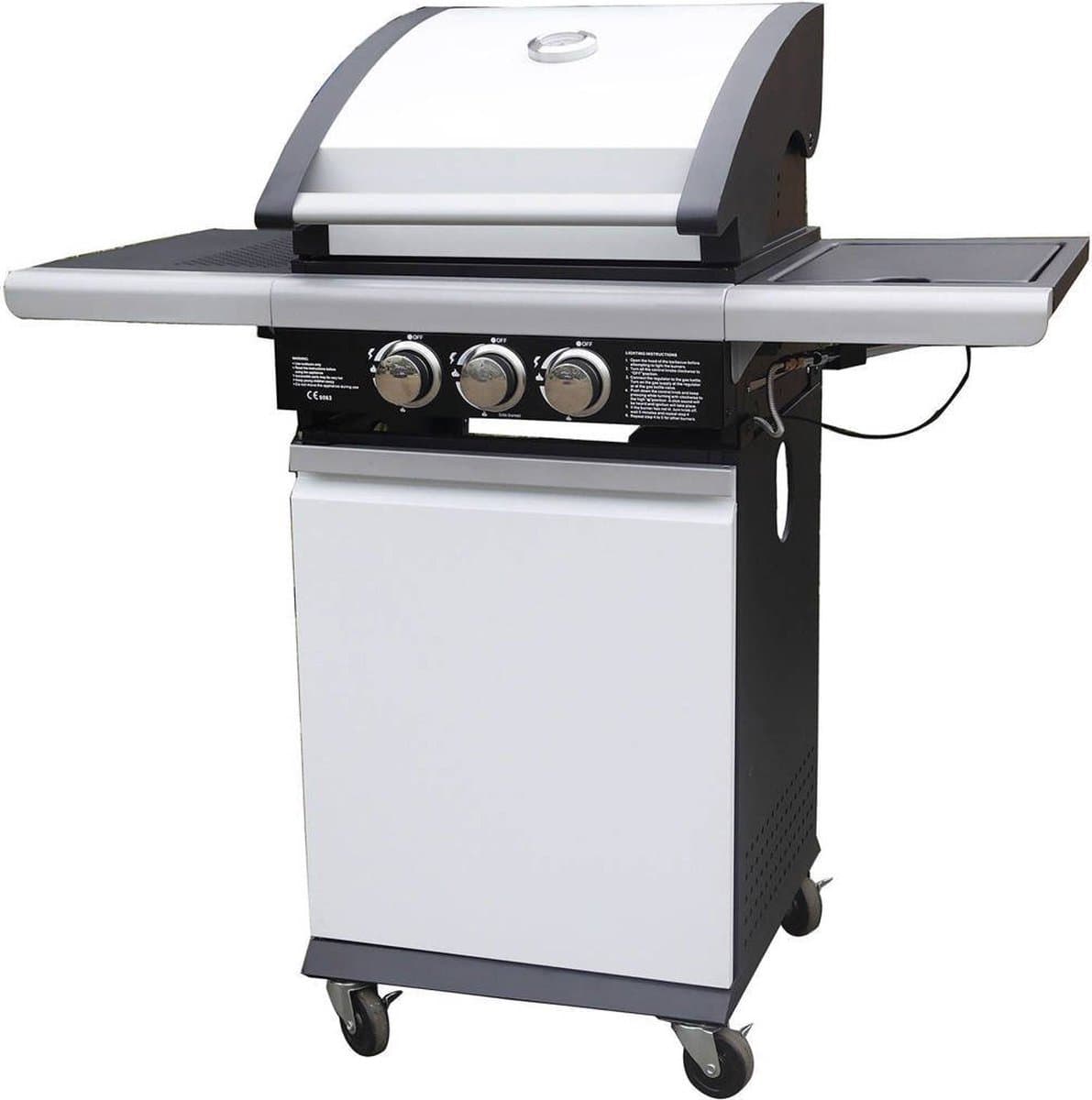 Patton Patio Chef 2 + Buitenkeuken - 2 branders - Alpine White — afbeelding 1