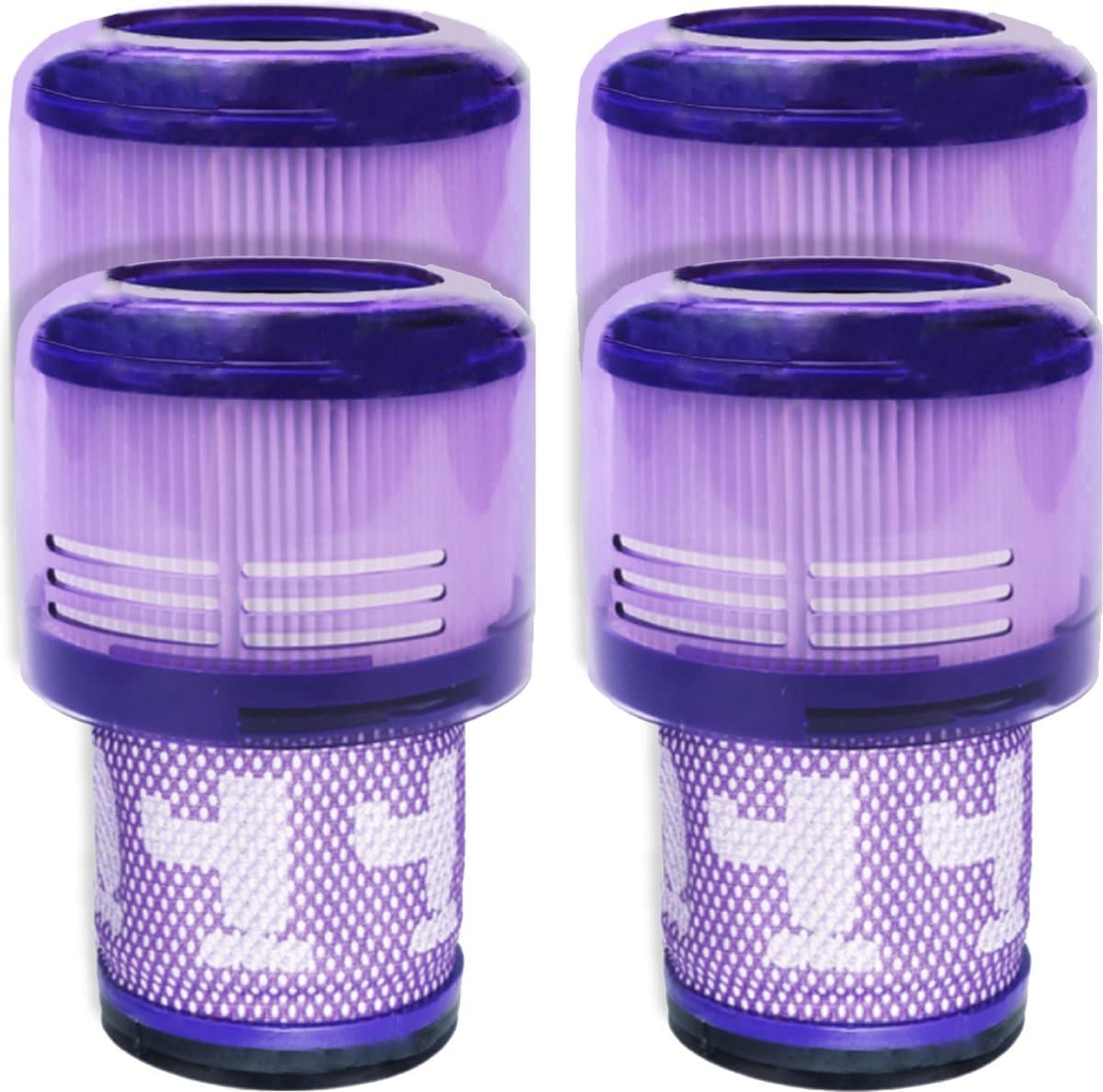 Geschikt voor Dyson V11/V15/SV14/SV17/SV22 HEPA-filter - Set van 4 Wasbare Motorfilters - Onderdeel 97001302 - Compatibel met Dyson Steelstofzuigers Absolute Pro/Total Clean/Torque Drive/Animal/Parquet — afbeelding 1