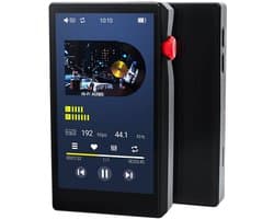 MP3 Speler HiFi met Bluetooth/Wifi - 64GB + 128GB SD Kaart - 3.5inch TFT - DSD256 Audio - C8 - Zwart
