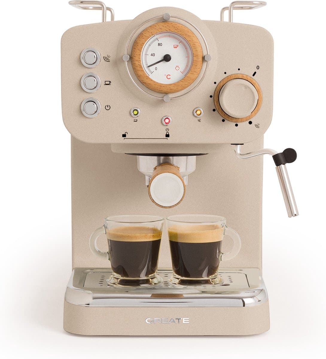 CREATE - Espresso-koffiezetapparaat - Zand - THERA RETRO — afbeelding 1