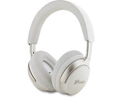 Guess Bluetooth ANC Headphones Metal Script Logo - Wit/Beige