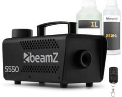 BeamZ S550 rookmachine set met reinigings- en rookvloeistof - Inclusief afstandsbediening - 550W