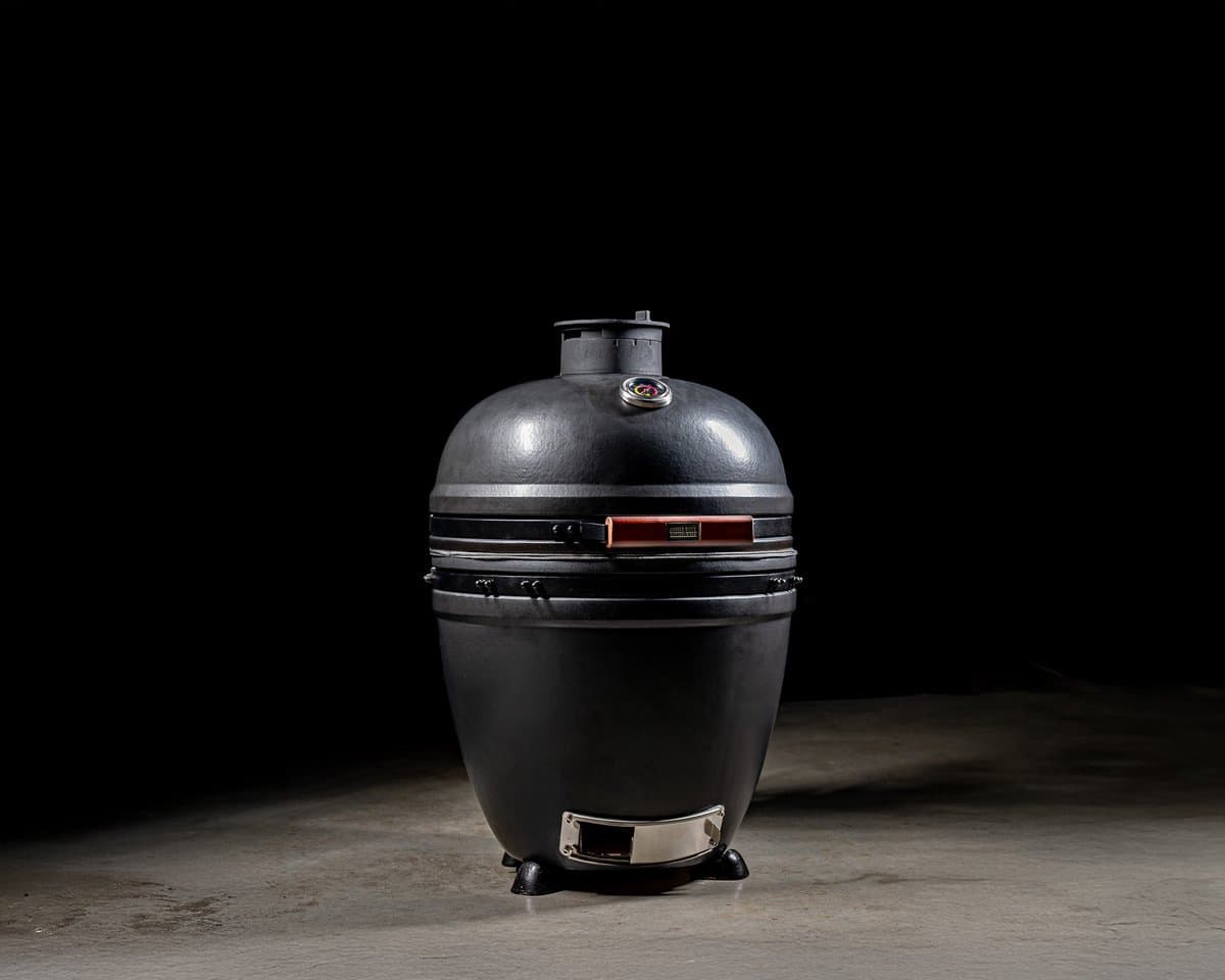 XL Kamado BBQ 23″, Grill Bill Pro II Solo - Supercompleet - Houtskoolmand - Multilevel System met gietijzeren en RVS roosters - Aslade — afbeelding 1