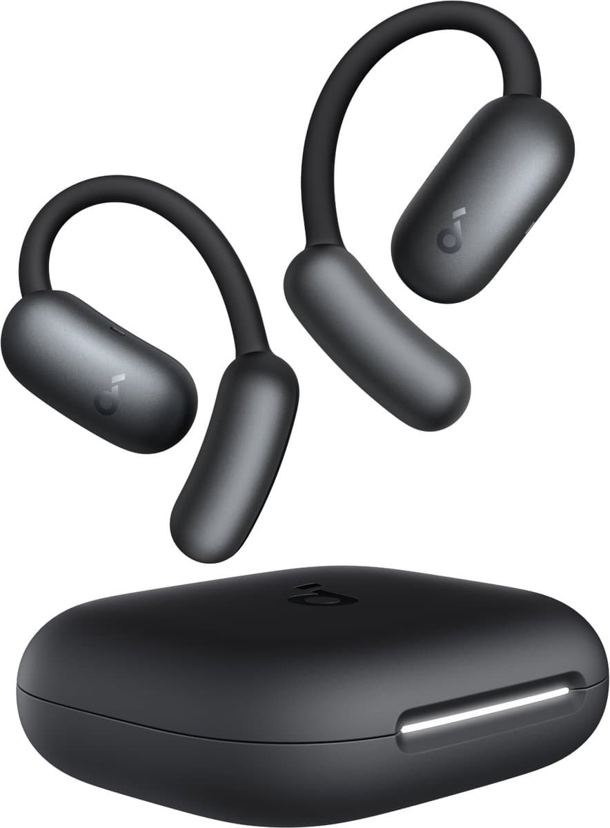 SOUNDCORE AeroFit 2 Open-ear Draadloze oordopjes Zwart — afbeelding 1