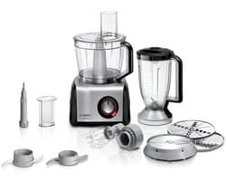 Bosch MC812M814 keukenmachine 1250 W 3,9 l Zwart, Roestvrijstaal, Transparant