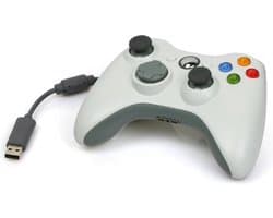 Coretek Controller voor XBOX 360 - bedraad - wit - 1,5 meter (Voor Xbox 360 & PC)