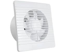 WiseGoods Premium Badkamer Ventilator - Toilet Accessoires - Ø100mm - Zeer Stil 35dB - Ventilatoren - Accessoires Wonen - Wit
