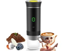 Home & Marker - Draagbare Koffiemachine - Draagbare Espressomachine - Draagbaar Koffiezetapparaat - Reis Koffiezetapparaat - Geschikt Voor Capsule Koffie - ESPRESSNA