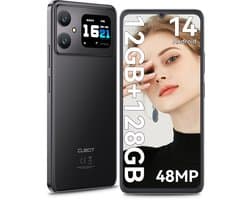 CUBOT A20 - Smartphone - 4G Dual Sim - Android 14 - 128GB - 6,8'' HD+ 90Hz - Octa-Core Goedkope Telefoon - 5100mAh - 1,83'' achterscherm - GPS - OTG - Zwart