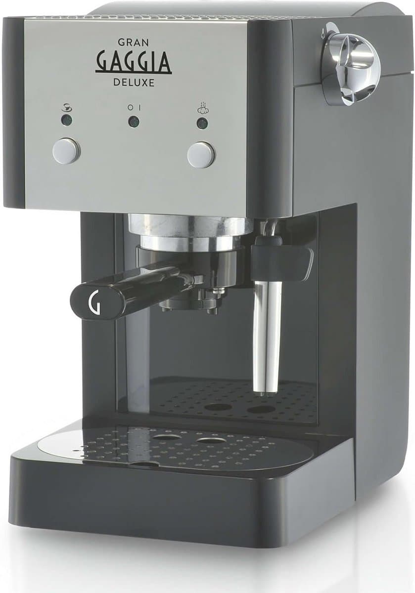 Manuale Koffiemachine voor 2 Kopjes - Zwart/Zilver — afbeelding 1