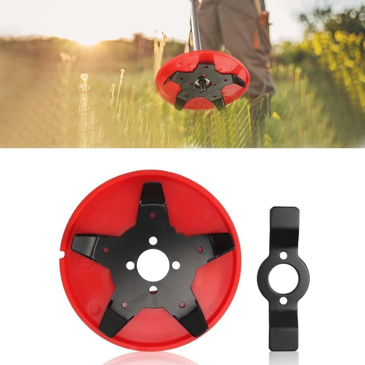 Onkruidborstel voor Grastrimmers – Upgrade Onkruidverwijderaar met Stervormige Snijtechnologie — afbeelding 1