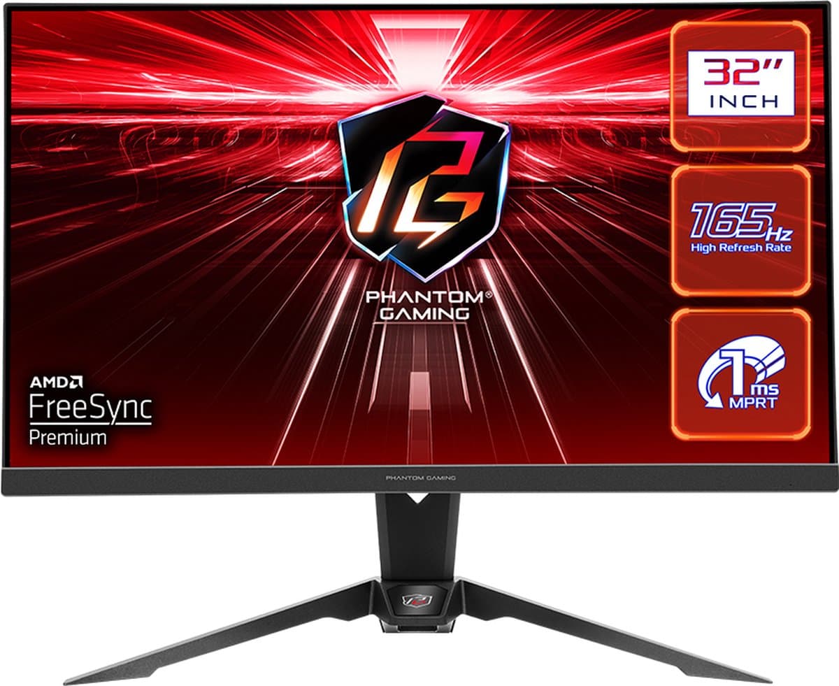 Monitor ASRock PG32QF2B 31,5" Wide Quad HD 165 Hz 50-60 Hz — afbeelding 1