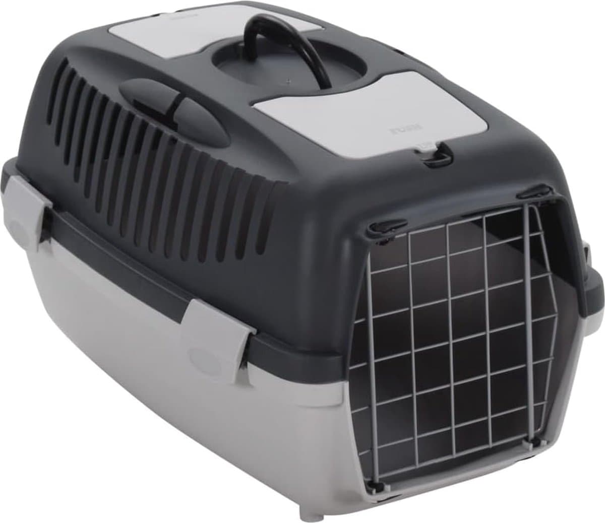 Reismand voor katten 55x36x35 cm - Grijs en zwart, ideaal voor vervoer — afbeelding 1