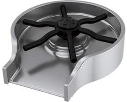 Glazen Spoelmachine - Spoelbak Afspoeler - Horeca Gebruik - Roestvrij Staal - 61x46 cm - Zilver